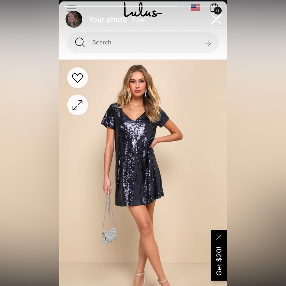 SWIFTIES LuLu’s blue sequined dress worn once to the TS ERAS tour!! size 1X 🫶🏻